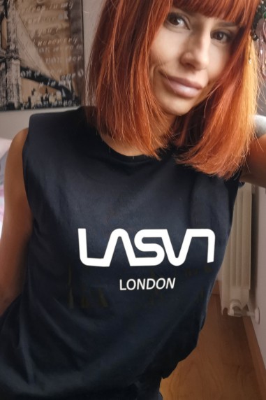 Camiseta de mujer BASIC LONDON Negra