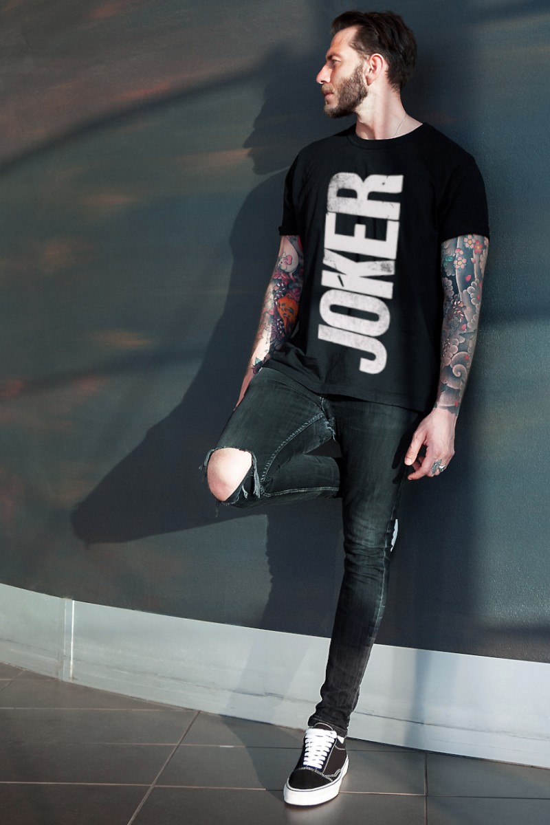 Camiseta de hombre JOKER negra