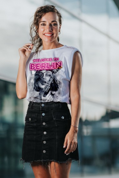Camiseta de mujer BERLIN Blanca