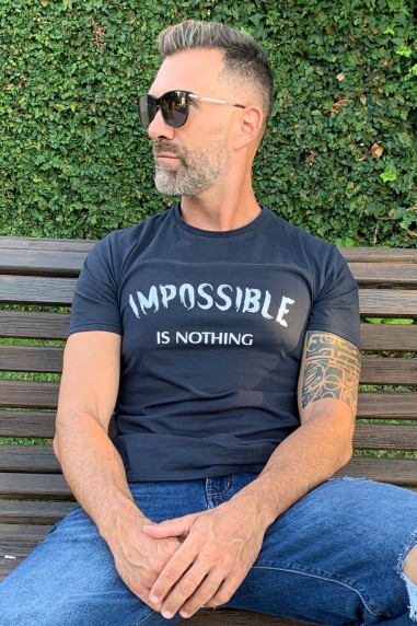 Camiseta de hombre IMPOSSIBLE marino
