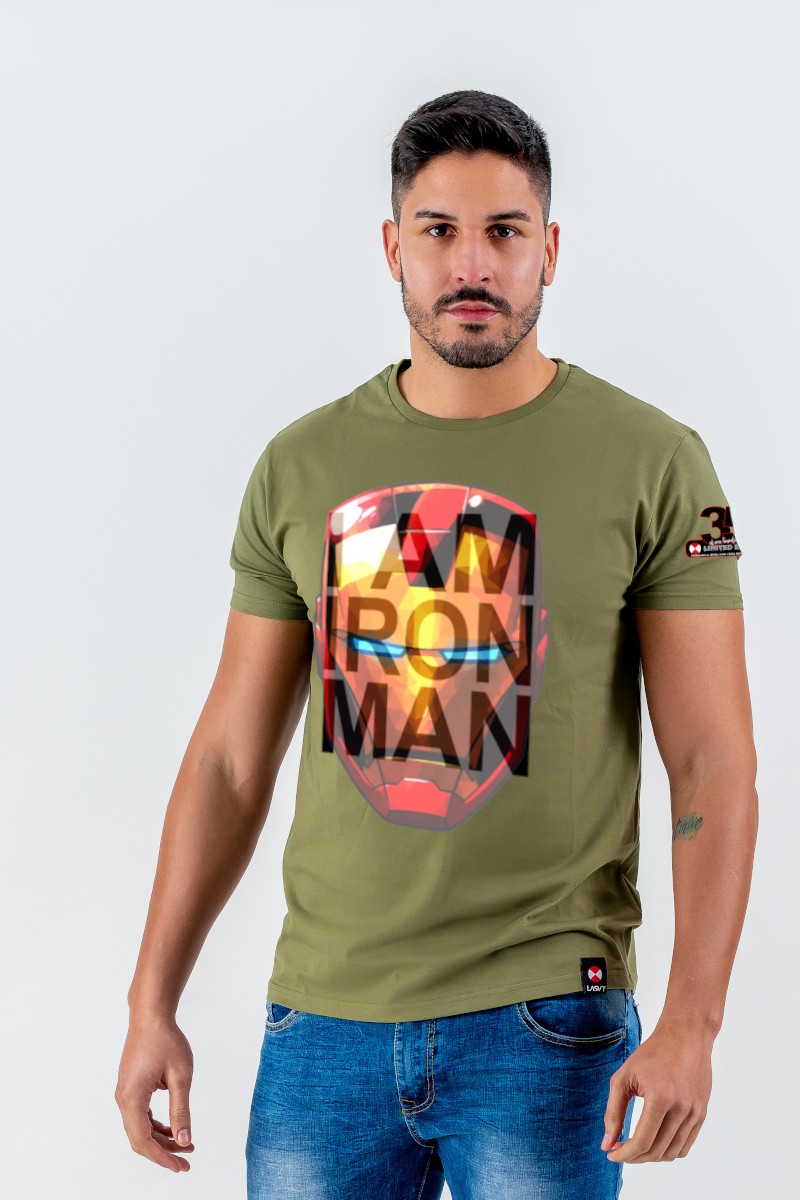 Camiseta de hombre IAM kaki