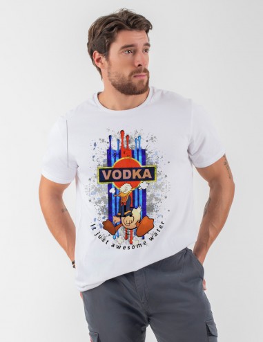 Camiseta de hombre VODKA blanco