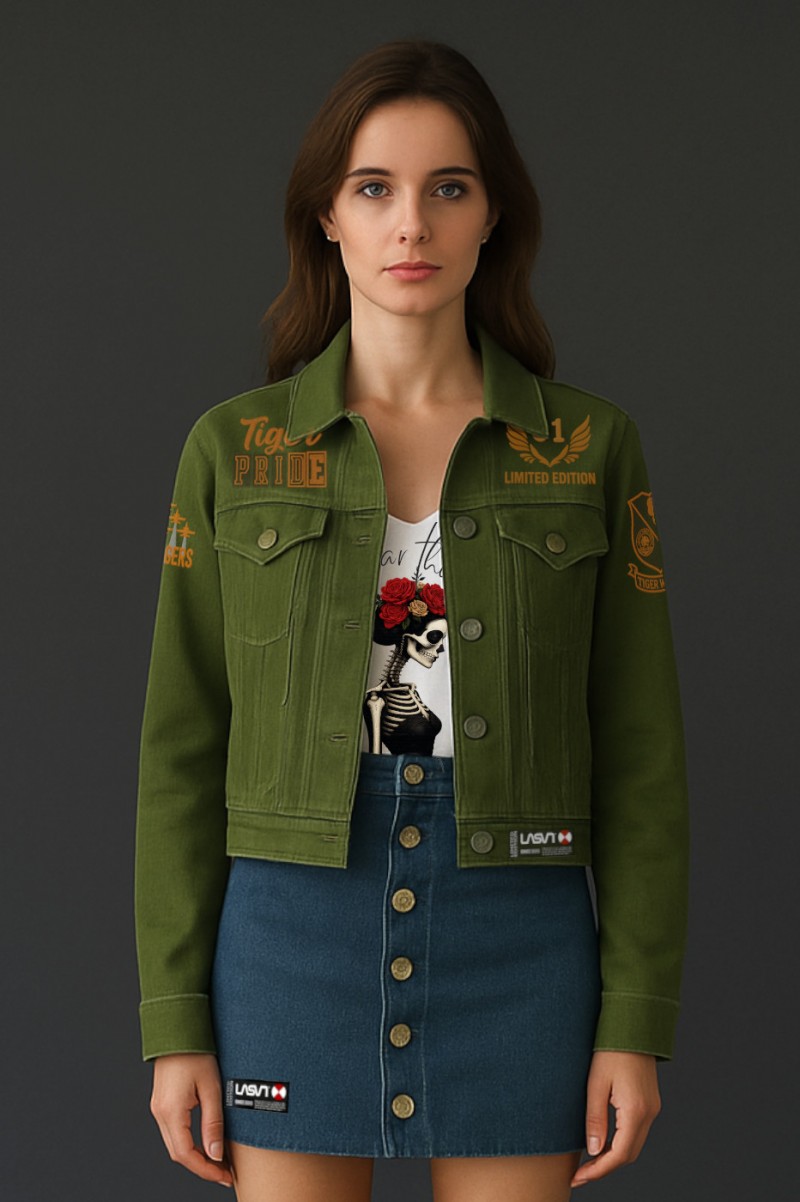 Cazadora denim de mujer...