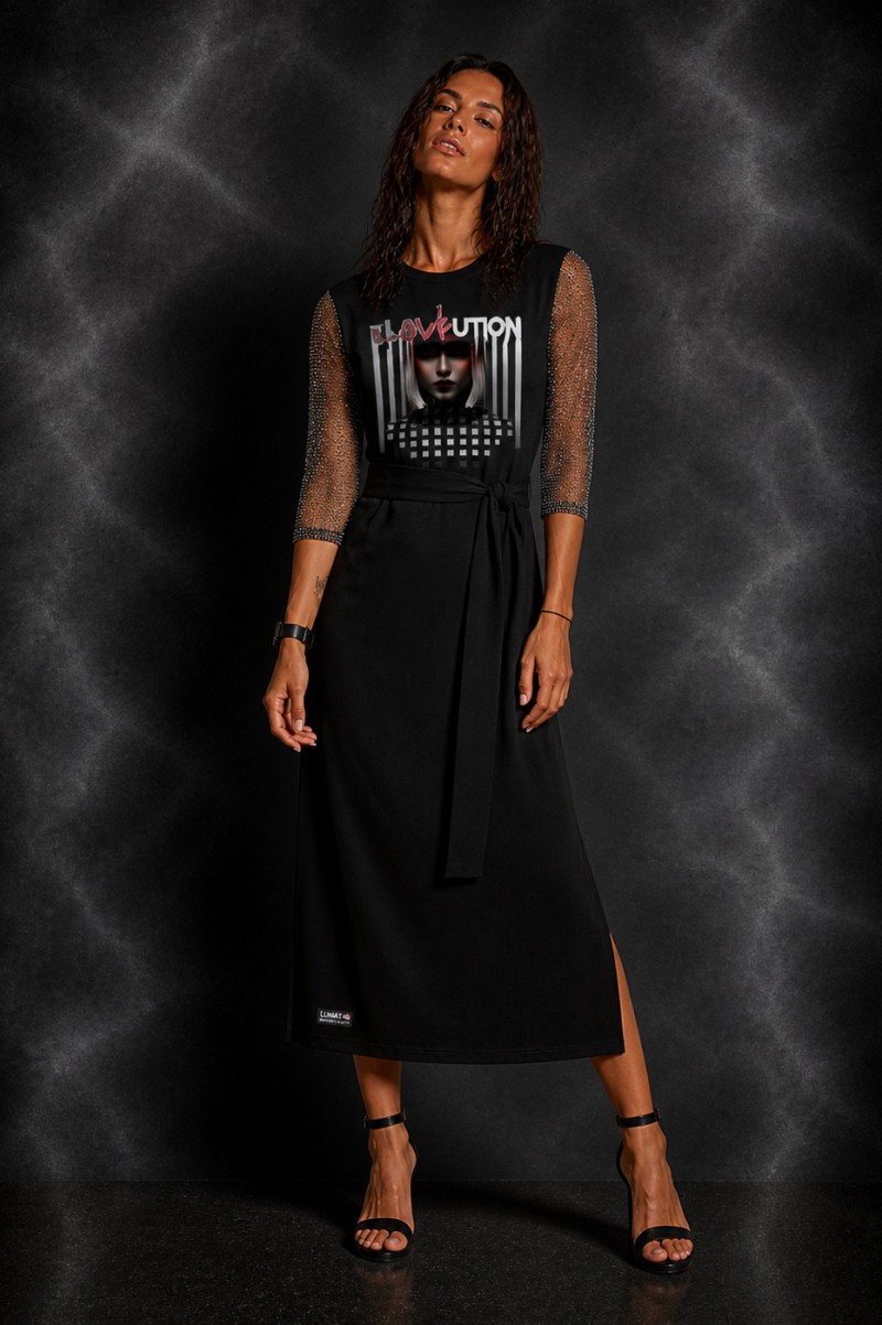 Vestido de mujer Lasal air midi RELOVEUTION negro